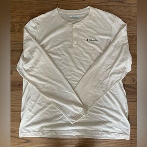 NWT Columbia Mens White Thistletown Hills Henley XL
